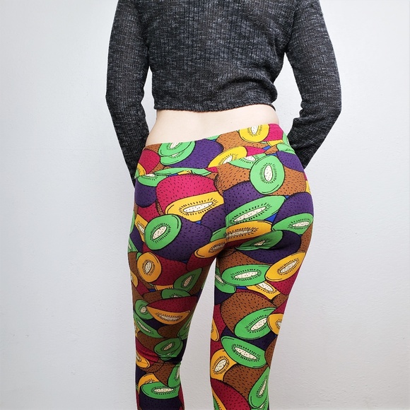Lularoe Colored Kiwi Leggings (MAKE AN OFFER) - Picture 2 of 8